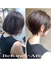 この夏おすすめ 丸み くびれひし形ショート l037526896 マグ ギンザ mag ginza のヘアカタログ ホットペッパービューティー ショートカット 髪型 ショートカット 40代 ヘアスタイリング