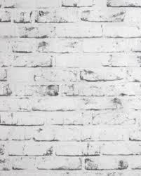 Black And White Brick Wallpaper As Creation Distressed Brick Effect Black White Brick Look Wallpaper White Wash Brick Brick