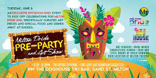 Australia wide super fast delivery!. Milton Pride Pre Party Art Show Inn The Dog House Tiki Bar Milton De June 8 2021