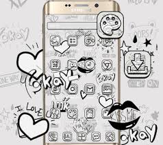 Dihalaman ini anda akan melihat gambar hitam putih grafiti yang ! Wallpaper Tema Grafiti Hitam Dan Putih Apk Download App Android