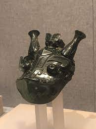河南博物院藏西周兽型觥盖首 chinese bronze chinese culture native design