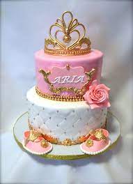 Elegant Cakes Gold Baby Shower Cake Princess Baby Shower Cake Pink Baby Shower Cake