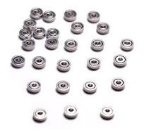 ATOPLEE Miniature Ball Bearings 100pcs 681ZZ Tiny Metal Ball Bearings Wheel  Roller for Toy Model DIY Mini Stuff (1x3x1mm)