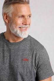 Fished Organic Branded T-Shirt Ebony Marl