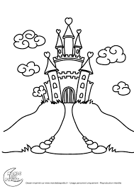 Coloriage Chateau Princesse Coloriage Chateau Coloriage Princesse Dessin Chateau