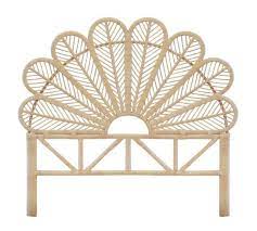 Add a natural vibe to your little one's bedroom with this rattan look bedhead. Flower Rattan Bed Head Natural Luxe Style Co