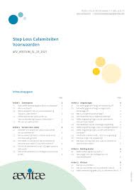 Stop Loss Calamiteiten Voorwaarden
