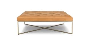 Tablet Charme Blonde Square Ottoman Square Ottoman Leather Ottoman Coffee Table Leather Ottoman