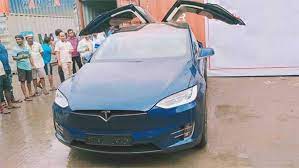 Find the latest tesla, inc. India S First Tesla Model X 100d Lands In Mumbai Drivespark News