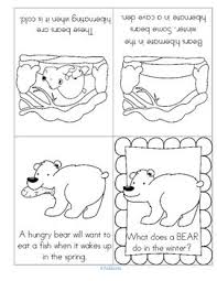 Bear Hibernation Foldable Booklet Free Animal Science Lessons Free Preschool Printables Animals That Hibernate