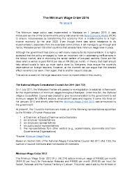 Minimum wages may be a valid tool to get people out of poverty. Doc The Minimum Wage Order 2016 Ismail N Academia Edu