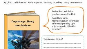 ¡ dengan menyimak gambar dan teks yang disampaikan oleh guru dan permainan menyusun kartu huruf menjadi kata, siswa dapat menemukan kosakata tentang kegiatan siang hari dengan tepat. Kunci Jawaban Tema 8 Kelas 6 Sd Mi Subtema 1 Tentang Perbedaan Waktu Mengapa Ada Siang Dan Malam Halaman All Tribunnewsmaker Com