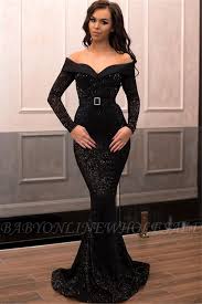 Elegant Mermaid Off The Shoulder Long Sleeves Floor Length Prom Dress Long Prom Dresses Uk Long Sleeve Evening Dresses Prom Dresses Long With Sleeves