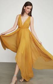 Draped Chiffon Maxi Dress Chiffon Maxi Dress Yellow Bridesmaid Dresses Mustard Bridesmaid Dresses