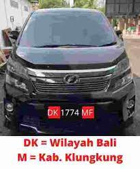 Daftar plat nomor kendaraan di maluku de = maluku selatan dg = maluku utara dh = maluku timur 6. Kode Plat Dk Bali Denpasar Bangli Gianyar Buleleng Dan Sekitarnya