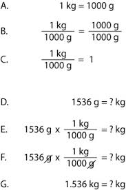 grams to kilograms conversion examples