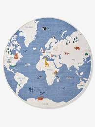 Teppich welt teppich welt gmbh stoffe teppiche bodenbeläge seit jahren kauf ich meinen stoff und bodenbeläge wegen der guten beratung großen auswahl und einem fairem preis in der teppich welt. Vertbaudet Runder Kinderzimmer Teppich Weltkarte In Blau Mehrfarbig