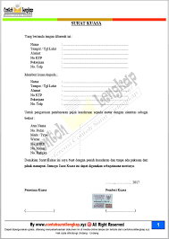 Jangan sampai dokumenmu ditolak karena salah buat! Contoh Surat Kuasa Buat Pajak Motor Contoh Surat