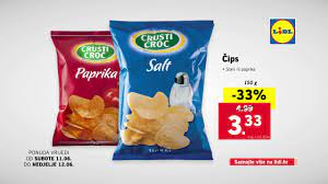 ➤ hier finden sie die übersicht mit preisen lidl sortiment: Lidl Hrvatska Crusti Croc Paprika Crusti Croc Salt Chips Milbona Fruit King Slovak Commercial Youtube