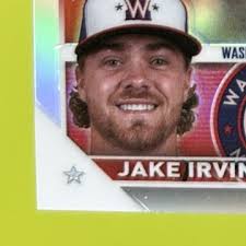2023 Topps Chrome Update Jake Irvin Refractor RC Washington Nationals