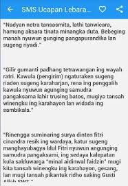 Menyambut idul fitri seperti memberikan nuansa kebahagiaan lahir dan batin. Sms Ucapan Lebaran Basa Jawa Fur Android Apk Herunterladen