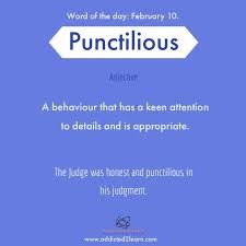Punctilious Keen Attention To Details And Appropriate Interesting English Words Vocabulary Words English Vocabulary Words