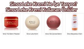 Sinoz Leke Kremi Ne Ise Yariyor Sinoz Leke Kremi Kullanan Unluler Urunler Mineraller Cil