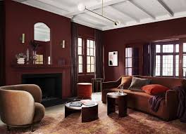 Cozy And Luxurious Red Themed Living Room Dulux Colour Color Forecasting Living Room Decor Styles