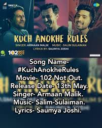 ËË‹ Best Of Armaan ËŽËŠ On Twitter 14 Kuchanokherules From The Movie 102 Not Out Released On 13th May Sung By Armaanmalik22 Composed By Slimsulaiman Lyrics Saumya Joshi Link 102 not out songs lyrics, music videos and quotes images featuring amitabh bachchan and rishi kapoor. twitter
