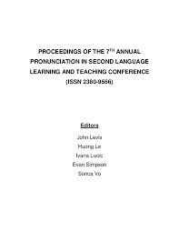 Traînée blonde en chaleur prête à baiser n'importe qui. Pdf Proceedings Of The 7th Annual Pronunciation In Second Language Learning And Teaching Conference Issn 2380 9566 John Levis Academia Edu