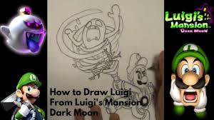 Download and print these luigi's mansion coloring pages for free. How To Draw Luigi From Luigi S Mansion Dark Moon Youtube