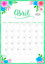 Veja aqui o calendário mensal de calendário abril 2021 inclusivamente os números das semanas. Calendario Abril 2021 Calendario Deco 2021 Tarjetas