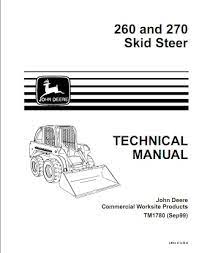 Download operator's manual for john deere 260 and 270 skid steers. Rw 2671 John Deere 270 Skid Steer Wiring Schematic Free Diagram