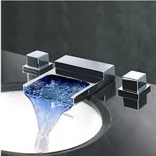 regina waterfall led bathroom sink