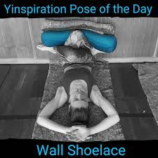 A Wonderful Variation On Wall Shoelace Yin Yoga