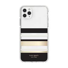 Kate Spade Defensive Hardshell Case Park Stripe Clear For Iphone 11 Pro Max Cases Iphone 11 Kate Spade Phone Case Kate Spade