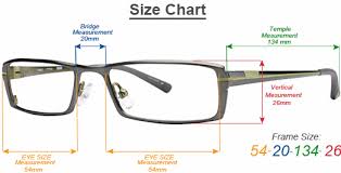 Prescription Glasses Size Guide Eyeglasses Frames Chart