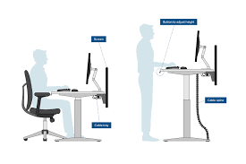 To avoid spinal stress you should do your very best to sit upright, making sure that your upper back is straight and that your lower back curves to the shape of the chair. Office Ergonomics What It Is And Why It Matters Cmd