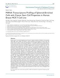 This system is most often used in north america, though institutions in europe, asia. Pdf Mirna Transcriptome Profiling Of Spheroid Enriched Cells With Cancer Stem Cell Properties In Human Breast Mcf 7 Cell Line