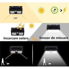 lampa solara dubla cu 40 de led uri Lampa solara dubla cu 40 de Led-uri - CUMPARAM ONLINE.ro