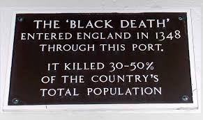 Black death, an epidemic of bubonic plague that appeared in europe in the 1300's. Black Death Migration Wikipedia