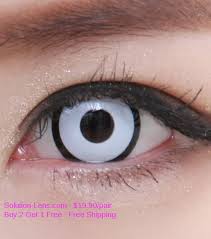 Black And White Eye Contacts Geo Sf 16 Crazy Lens White Corona Marilyn Manson Halloween Contact Lens Halloween Contact Lenses Eye Photography Contact Lenses