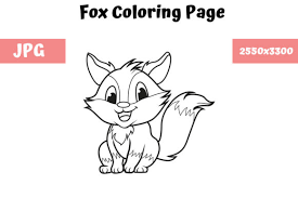 Supercoloring.com is a super fun for all ages: Coloring Book Page For Kids Fox Graphic By Mybeautifulfiles Creative Fabrica