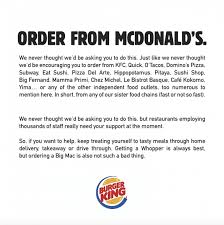 Love burger king malaysia?, how about checking for the best delivery price and deals here! Burger King Tells People To Order From Mcd S 575x577 Adporn