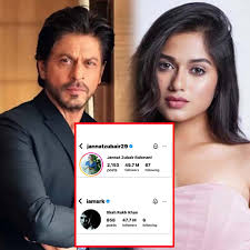 Jannat Zubair has 49.7 million followers and she has surpassed Shah Rukh Khan who has 47.7 million followers on Instagram. #jannatzubair # shahrukhkhan #srk #mumbai #bollywoodactresses #trending #bollywood #bollywoodnews #spotted #newyear