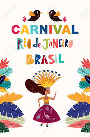 Brazil Carnival Vector Illustration With Brazilian Dancing Girl Ad Vector Carnival Brazil Illustration Girl Festa Tropical Carnaval Tropical