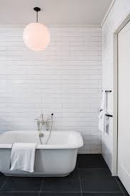 White Subway Tile Bathroom Large White Bathtub Dark Large Tile Flooring Modern Bathroom Smi Tile Bathroom White Subway Tile Bathroom Bathroom Furniture