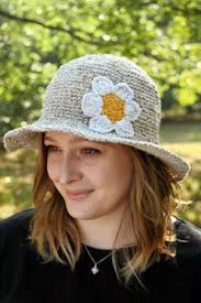 Pachamama Daisy Hemp/Cotton Sun Hat Natural, Packable, Foldable, Fair
