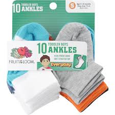 Fruit Of The Loom Infant Boys Ankle Socks 10 Pk Baby Boy