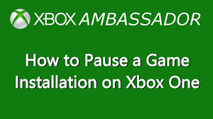 How To Pause A Game Installation On Xbox One Xbox Ambassador Series Youtube